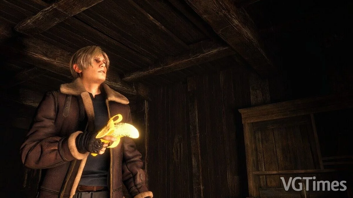 Resident Evil 4 Remake (2023) — Banana gun and spoon knife