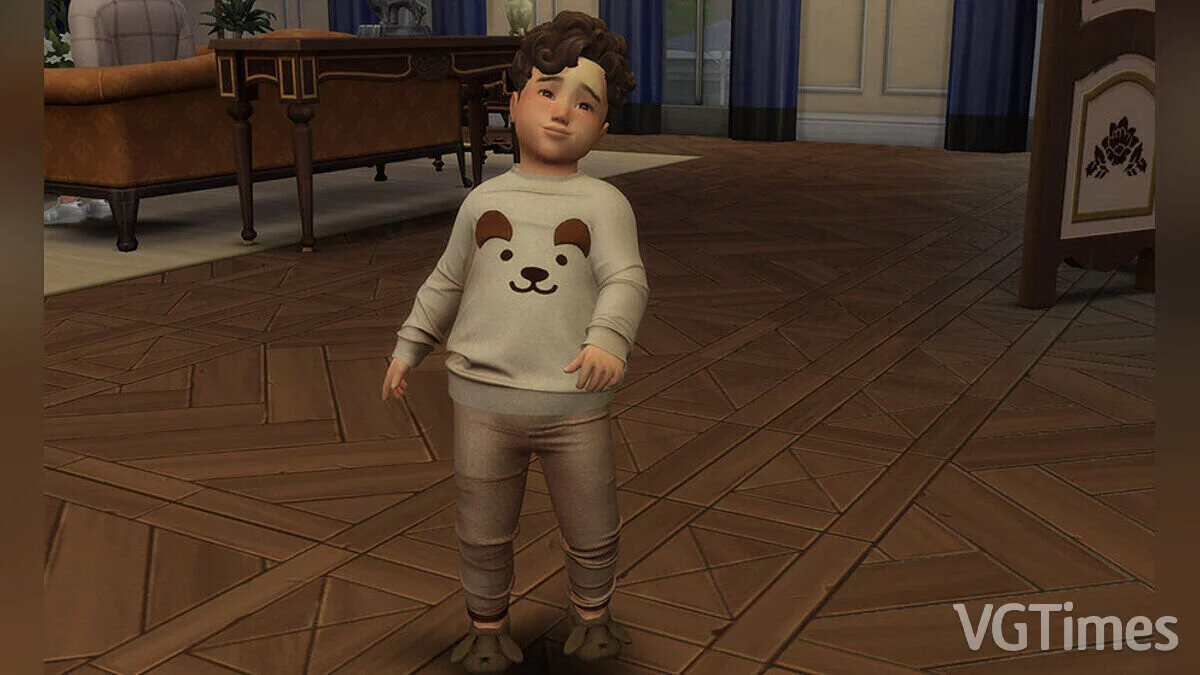 The Sims 4 — Children's sweater with a bear