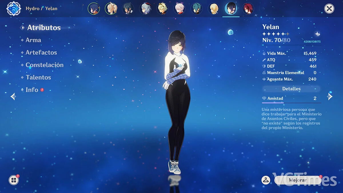 Genshin Impact — Елан у костюмі Гвен-павука