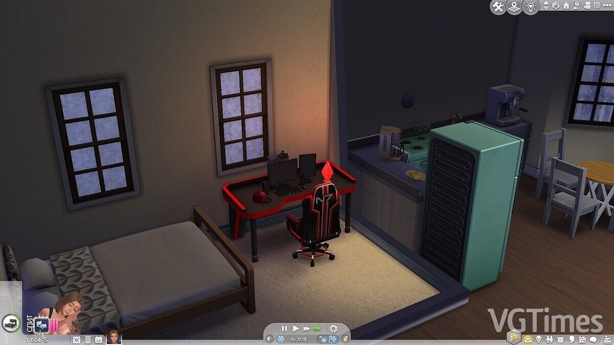 The Sims 4 — DXRacer gaming table