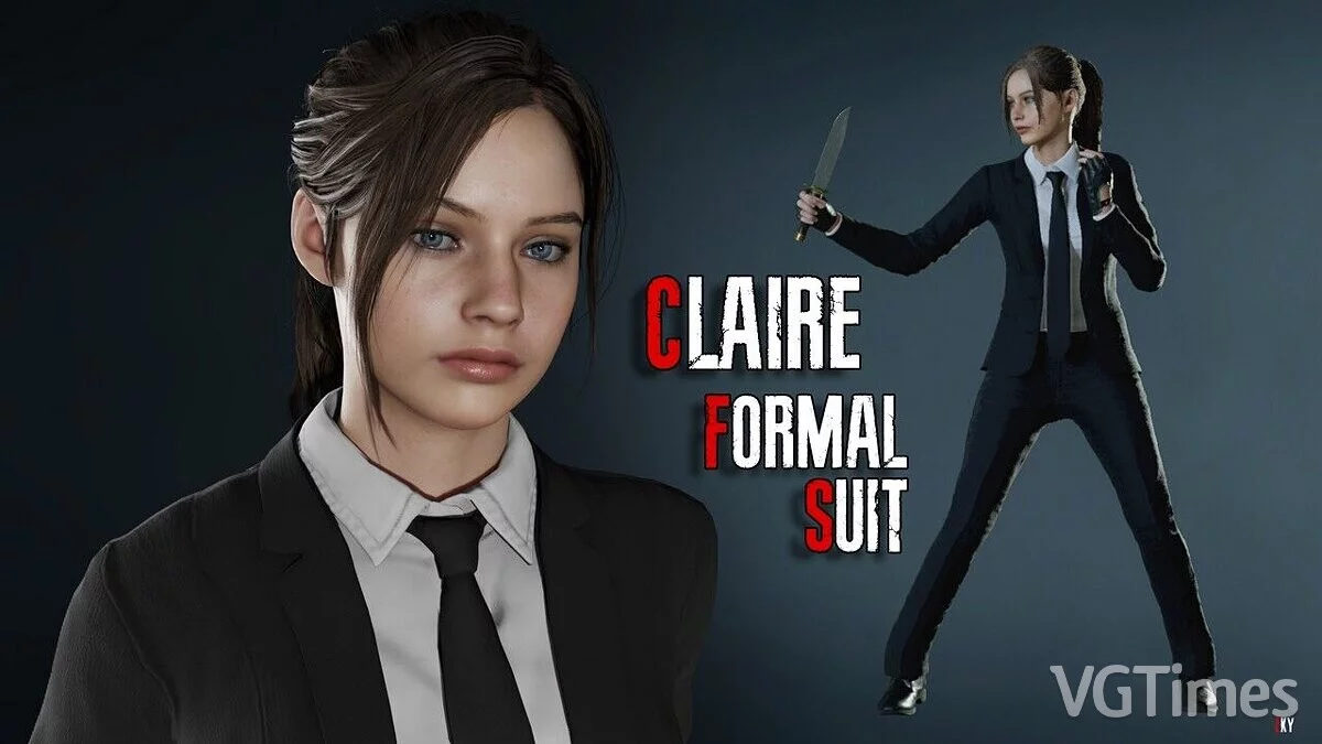 Resident Evil 2 — Claire in a formal suit