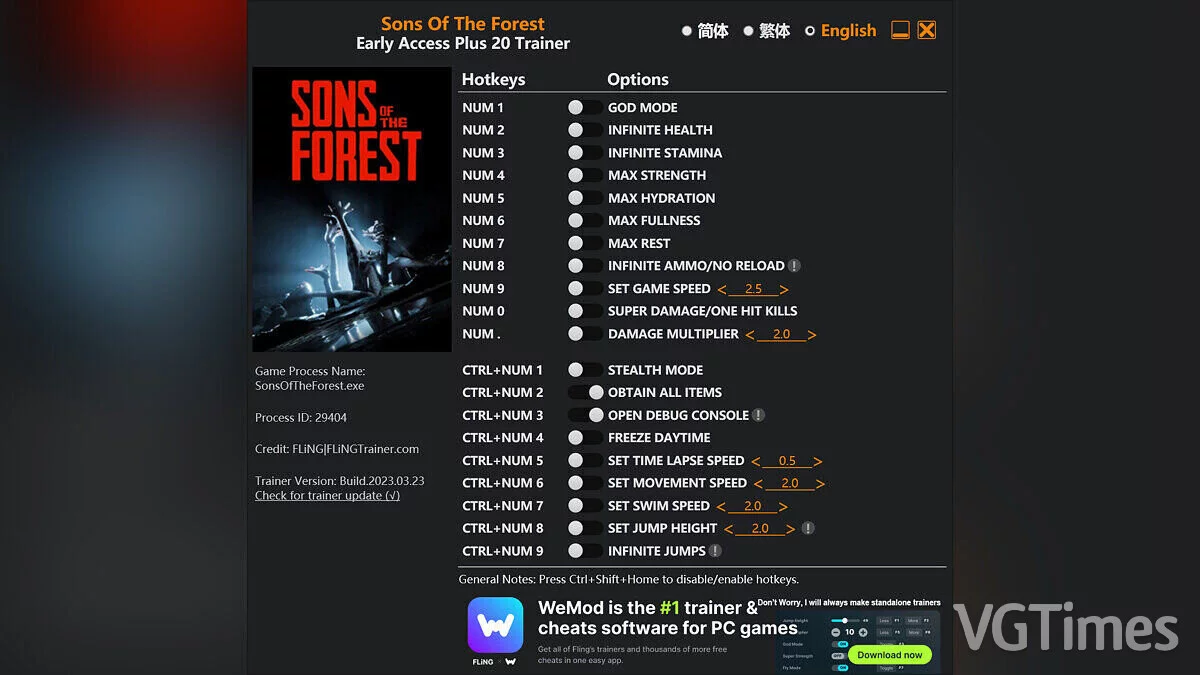 Sons of the Forest — Entrenador (+20) [EA: 24/03/2023]