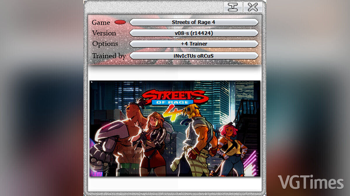 Streets of Rage 4 — Trainer (+4) [08-s (14424)]