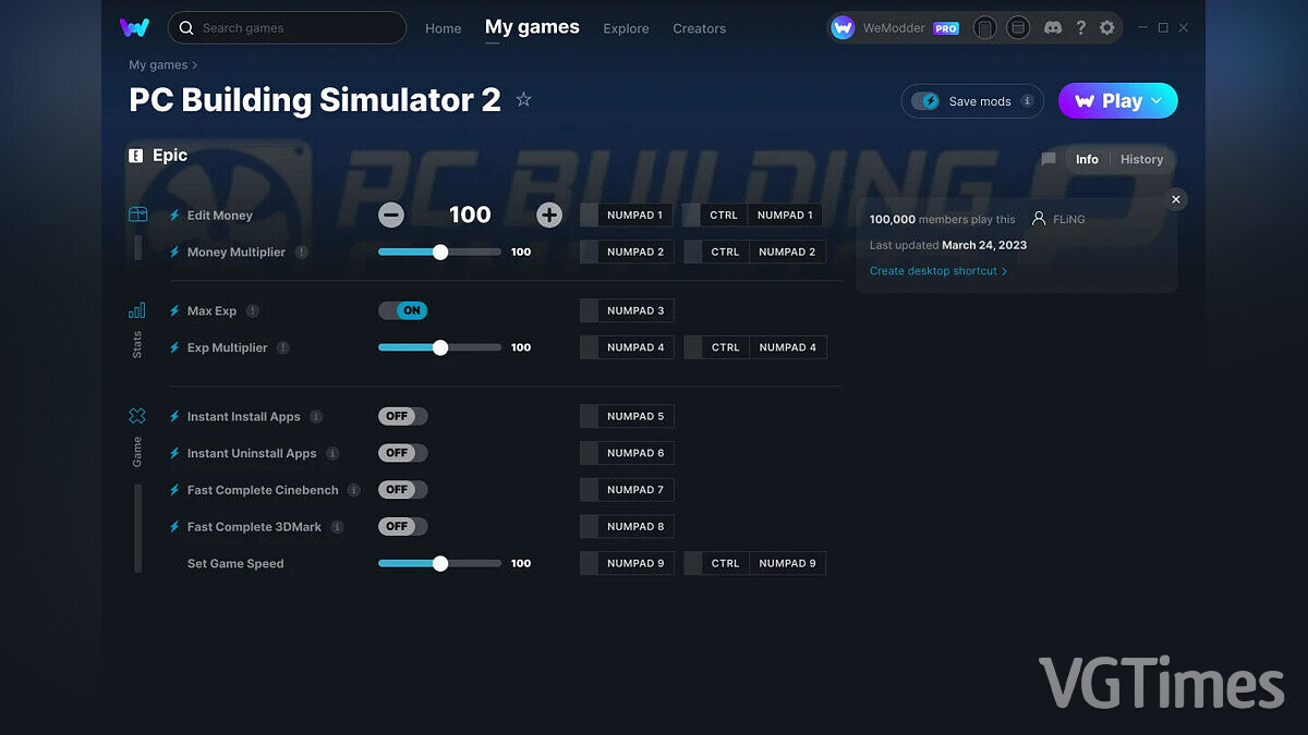 PC Building Simulator 2 — Trainer (+9) from 03/24/2023 [WeMod]