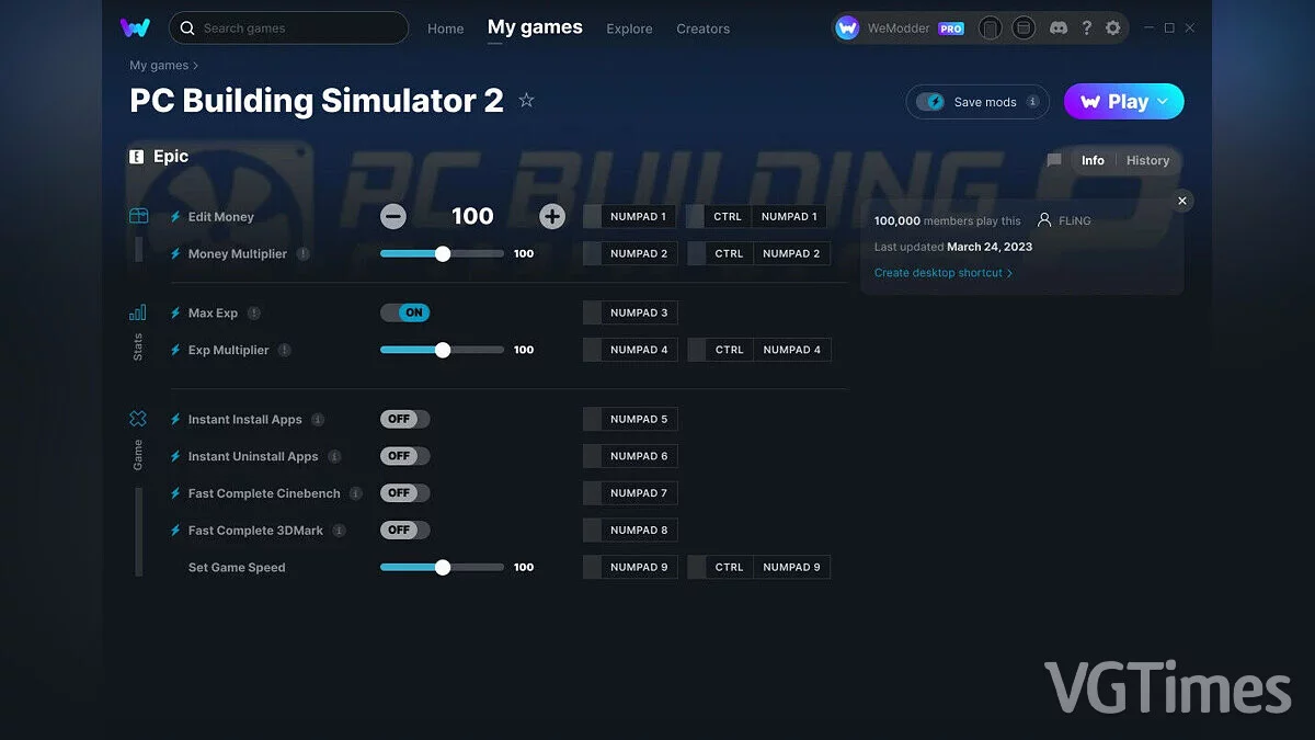 PC Building Simulator 2 — Trainer (+9) from 03/24/2023 [WeMod]