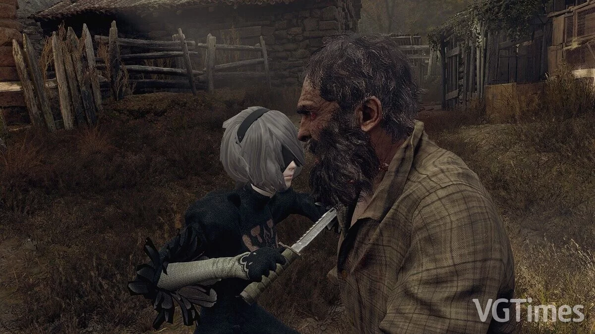 Resident Evil 4 Remake (2023) — 2B замінює Леона (версія без спідниці)
