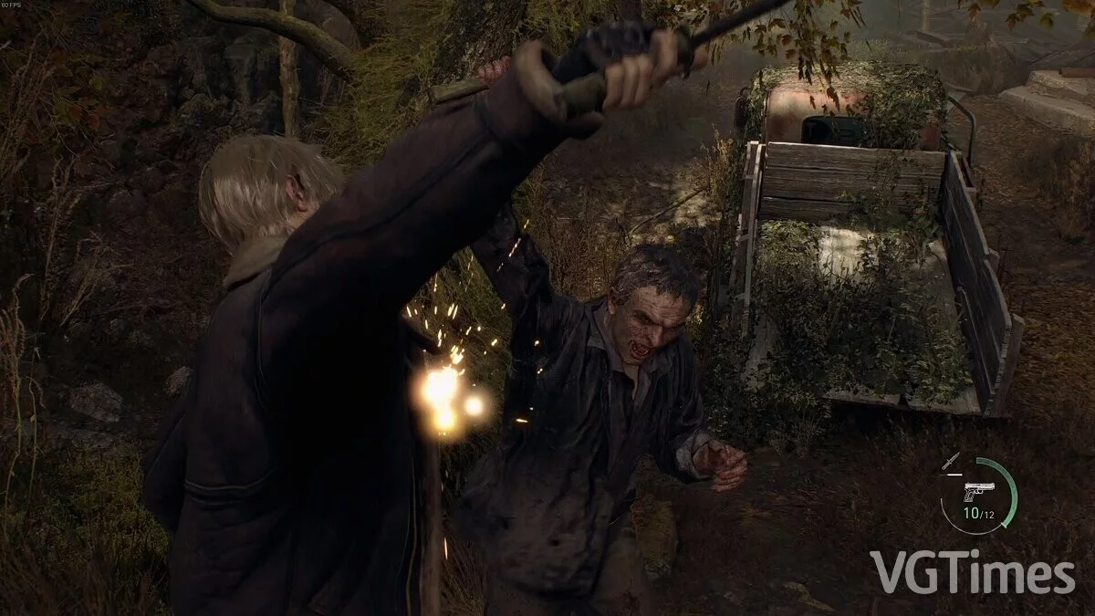 Resident Evil 4 Remake (2023) — parada automática