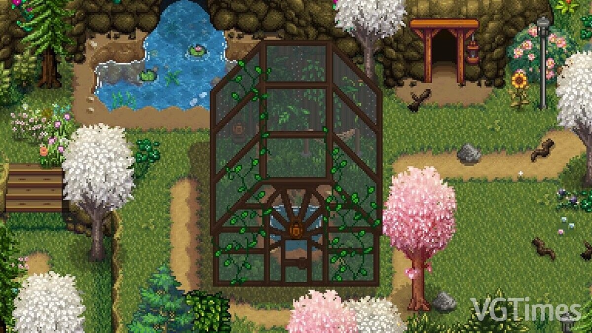 Stardew Valley — Exterior of a wild greenhouse