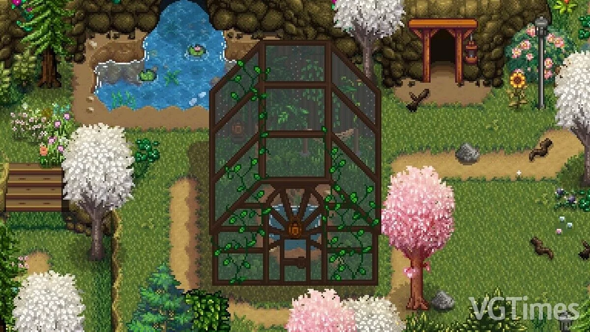 Stardew Valley — Exterior of a wild greenhouse