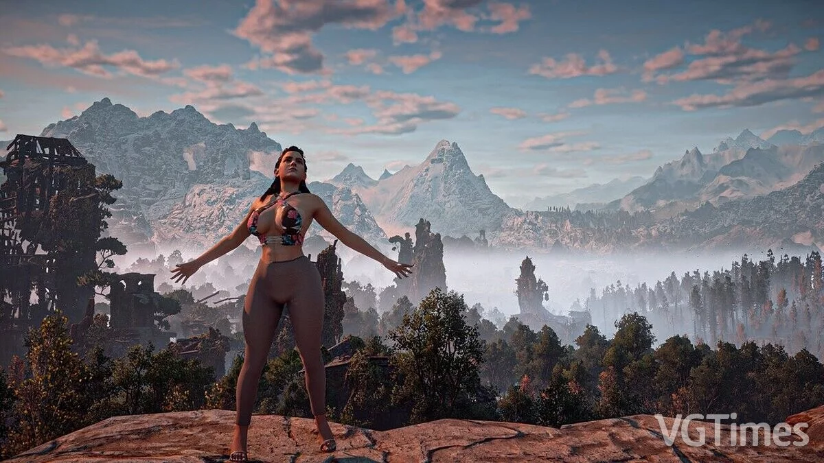 Horizon Zero Dawn Complete Edition — Aloy with big breasts and ass