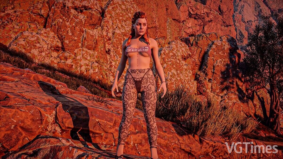 Horizon Zero Dawn Complete Edition — Aloy dressed as a prostitute