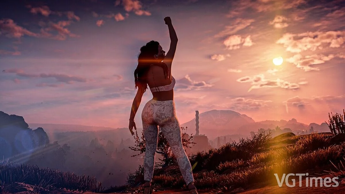 Horizon Zero Dawn Complete Edition — Элой в одежде проститутки