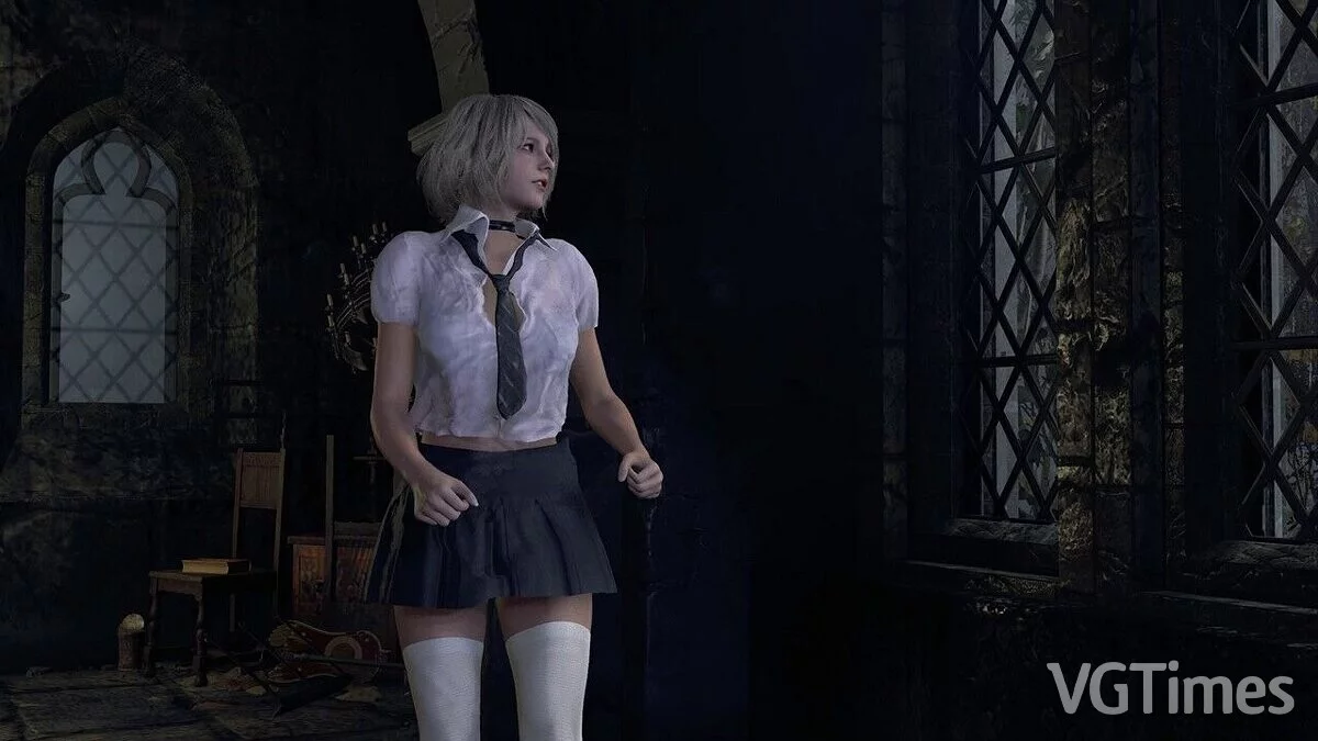 Resident Evil 4 Remake (2023) — Ashley schoolgirl