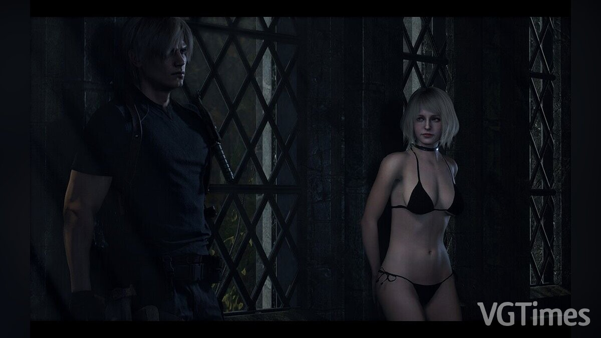 Resident Evil 4 Remake (2023) — She works in a bikini