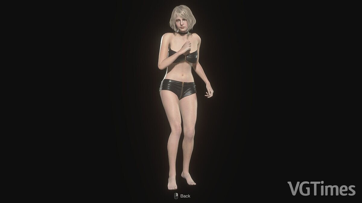 Resident Evil 4 Remake (2023) — Ashley in leather lingerie