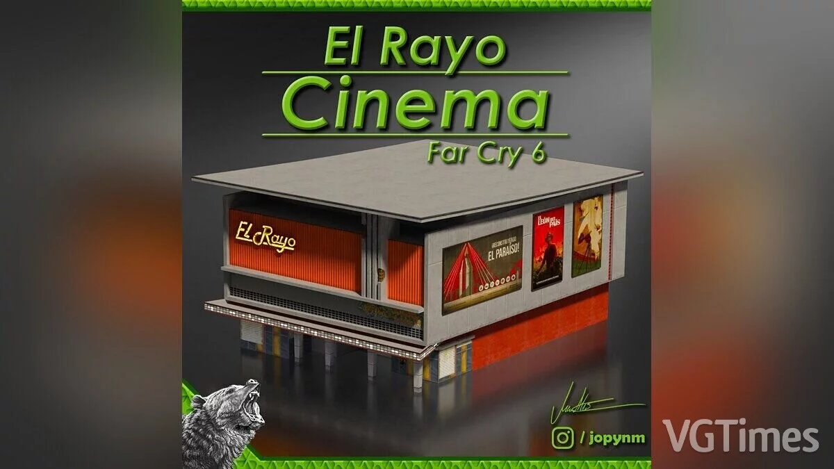 Cities: Skylines — El Rayo Cinema (Far Cry 6)