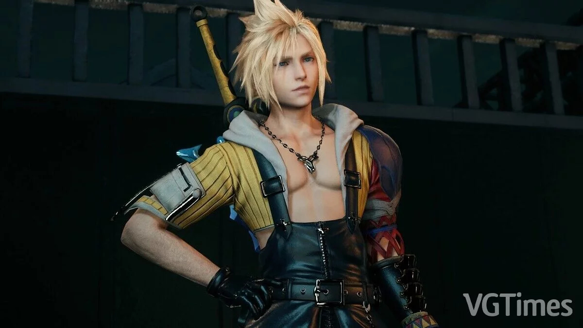 Final Fantasy VII Remake — Claude dressed as Tidus (FFX)