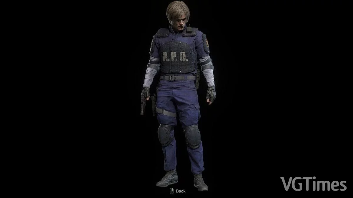 Resident Evil 4 Remake (2023) — León con ropa clásica.