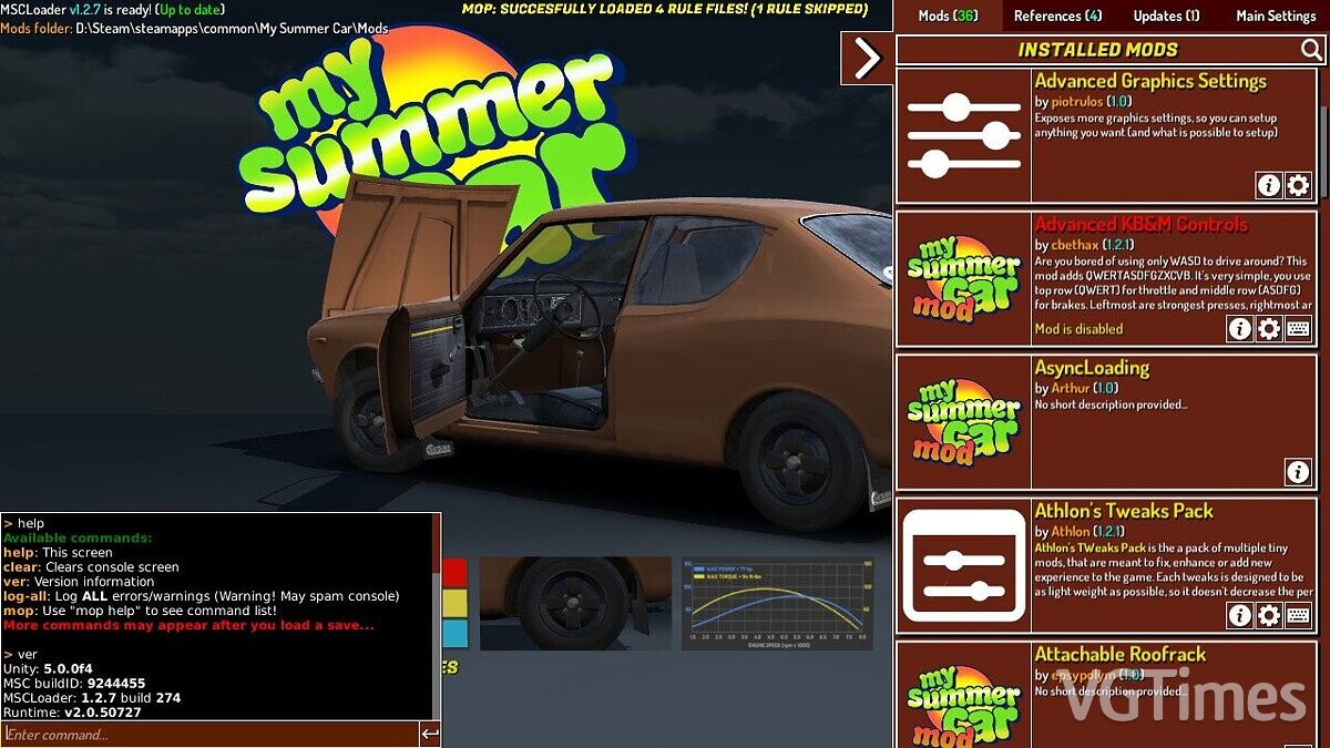 My Summer Car — MSCLoader - mod loader [v1.2.14]