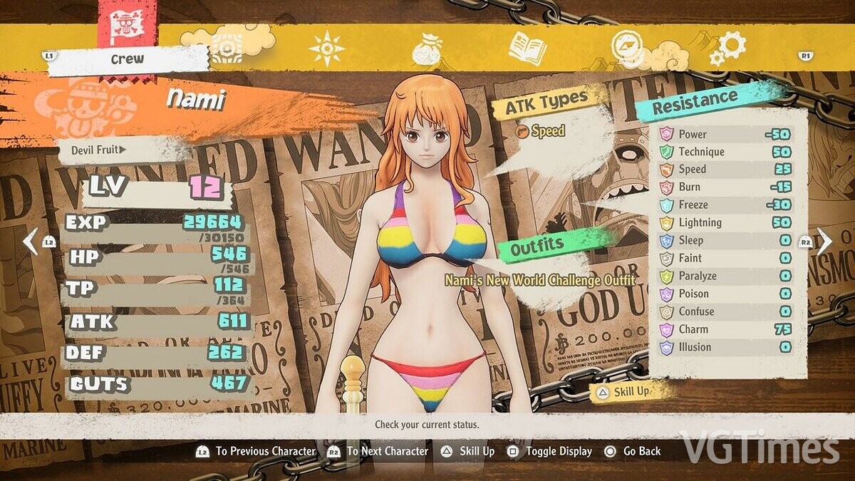 One Piece Odyssey — Nami in bikini