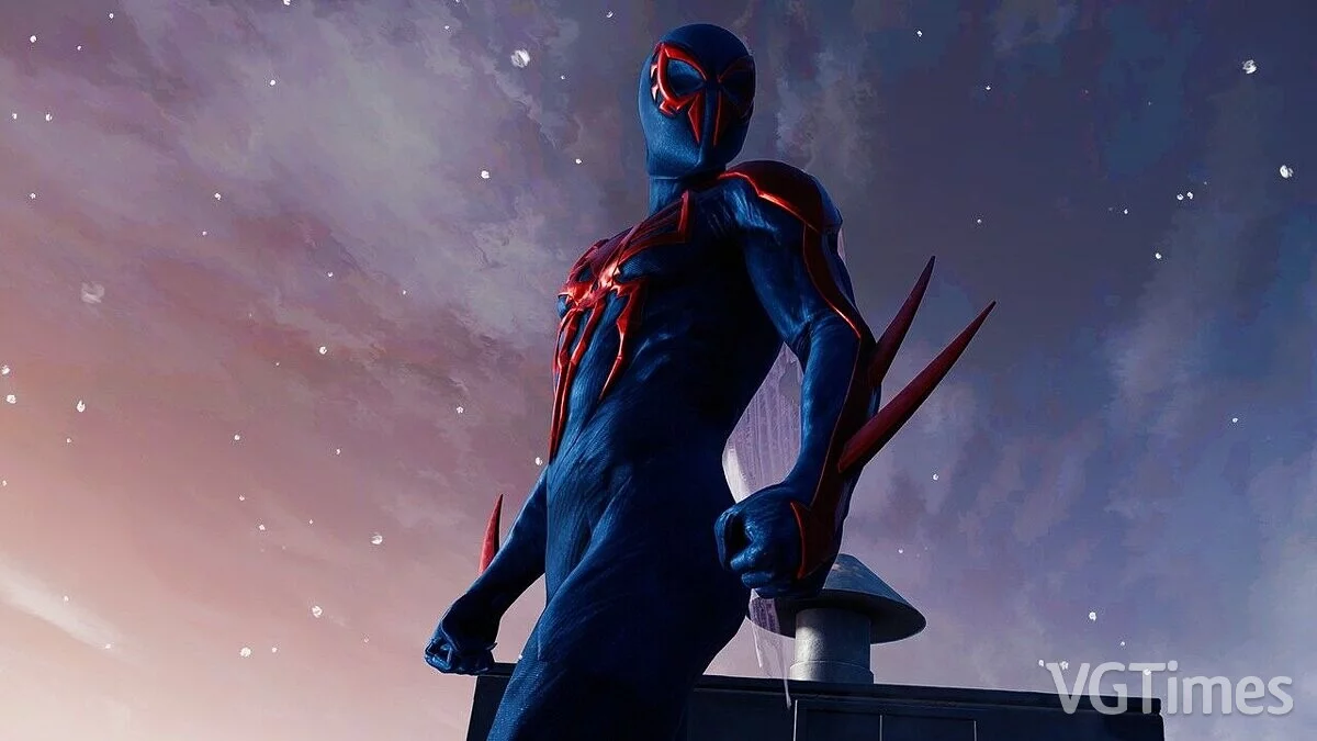 Marvel&#039;s Spider-Man Remastered — Spider 2099 con física de capa