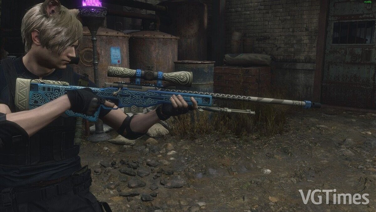 Resident Evil 4 Remake (2023) — “Gungnir” coloring for AWP from the game CS:GO