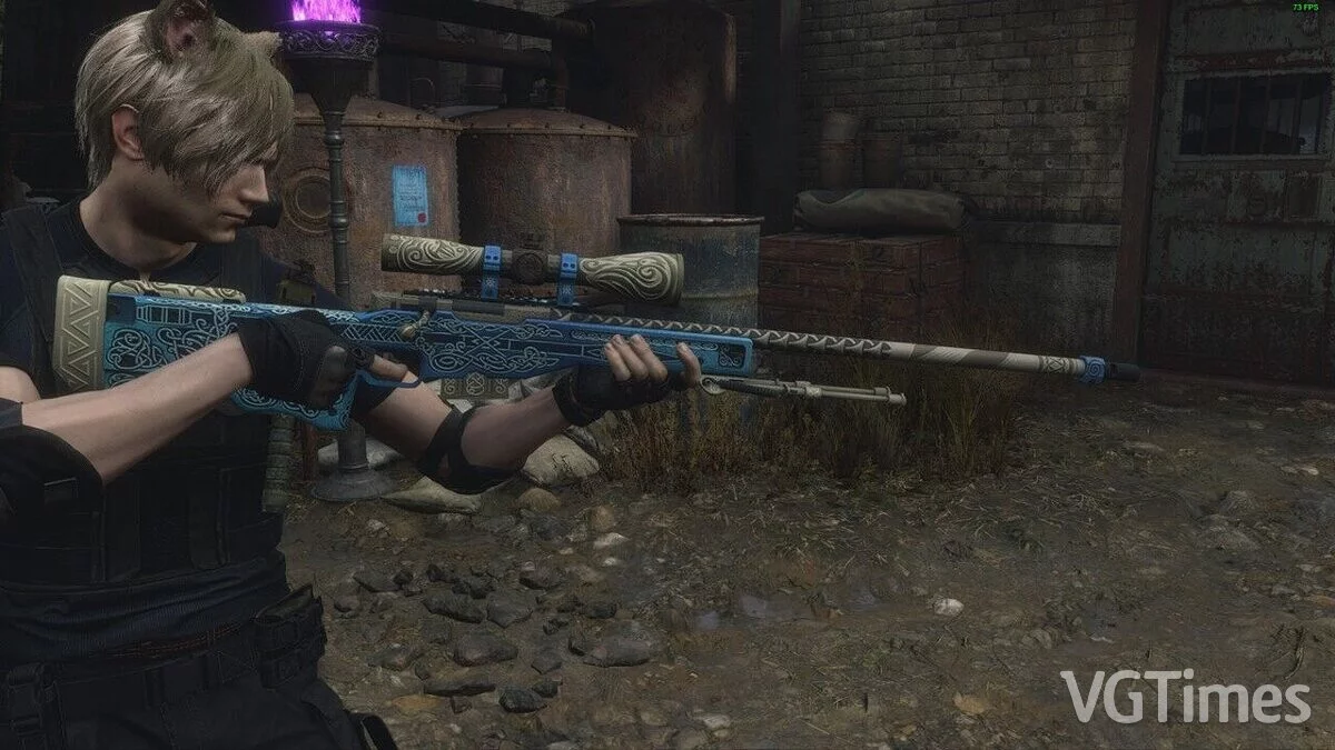 Resident Evil 4 Remake (2023) — “Gungnir” coloring for AWP from the game CS:GO