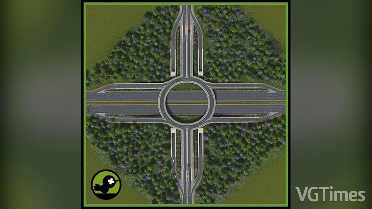 Cities: Skylines — Exit from the roundabout