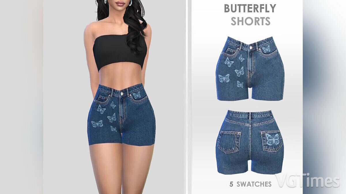 The Sims 4 — Shorts with butterflies