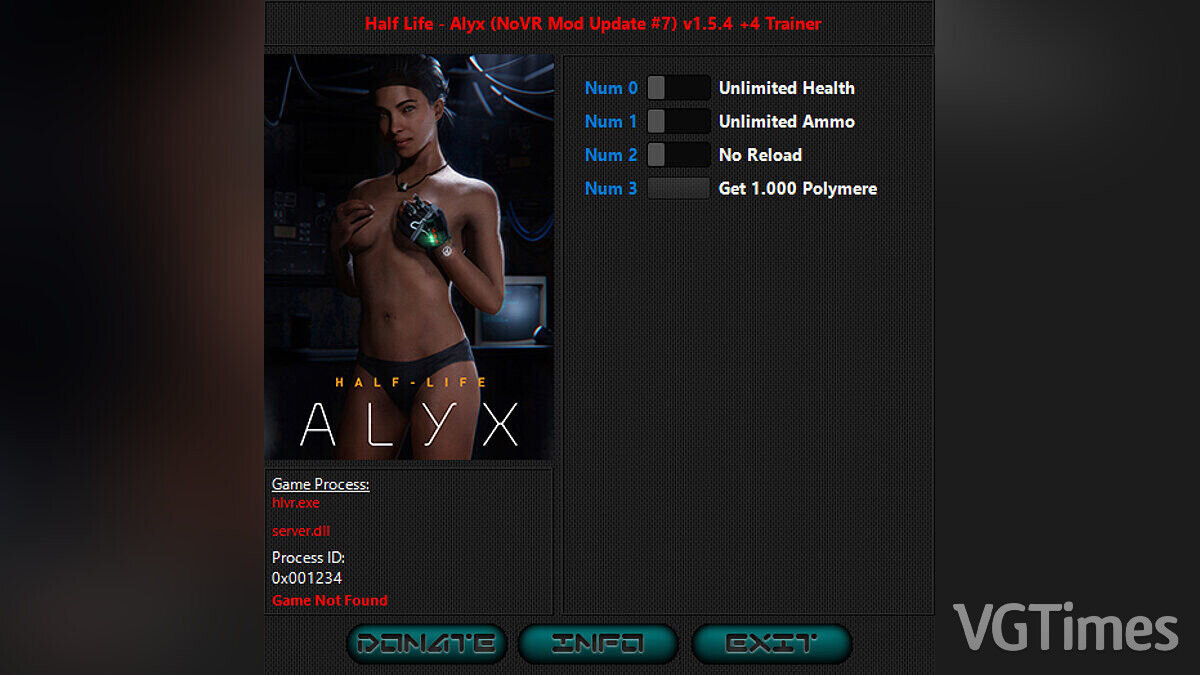 Half-Life: Alyx — Trainer (+4) [1.5.4]