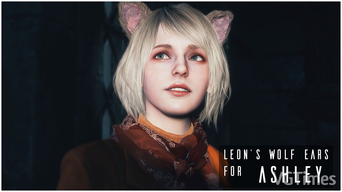 Resident Evil 4 Remake (2023) — Wolf ears for Ashley