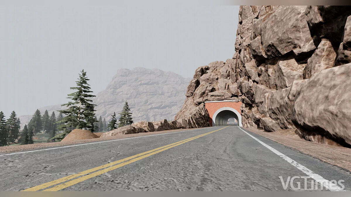 BeamNG.drive — Beam Mountains — узкие горные дороги с крутыми поворотами
