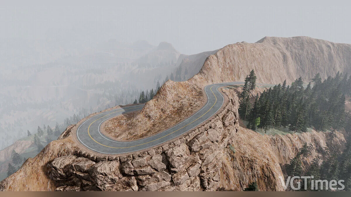 BeamNG.drive — Beam Mountains: carreteras de montaña estrechas con curvas cerradas