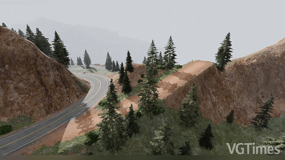 BeamNG.drive — Beam Mountains — узкие горные дороги с крутыми поворотами