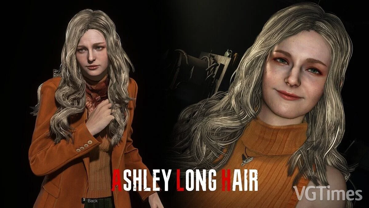 Resident Evil 4 Remake (2023) — Long hair for Ashley