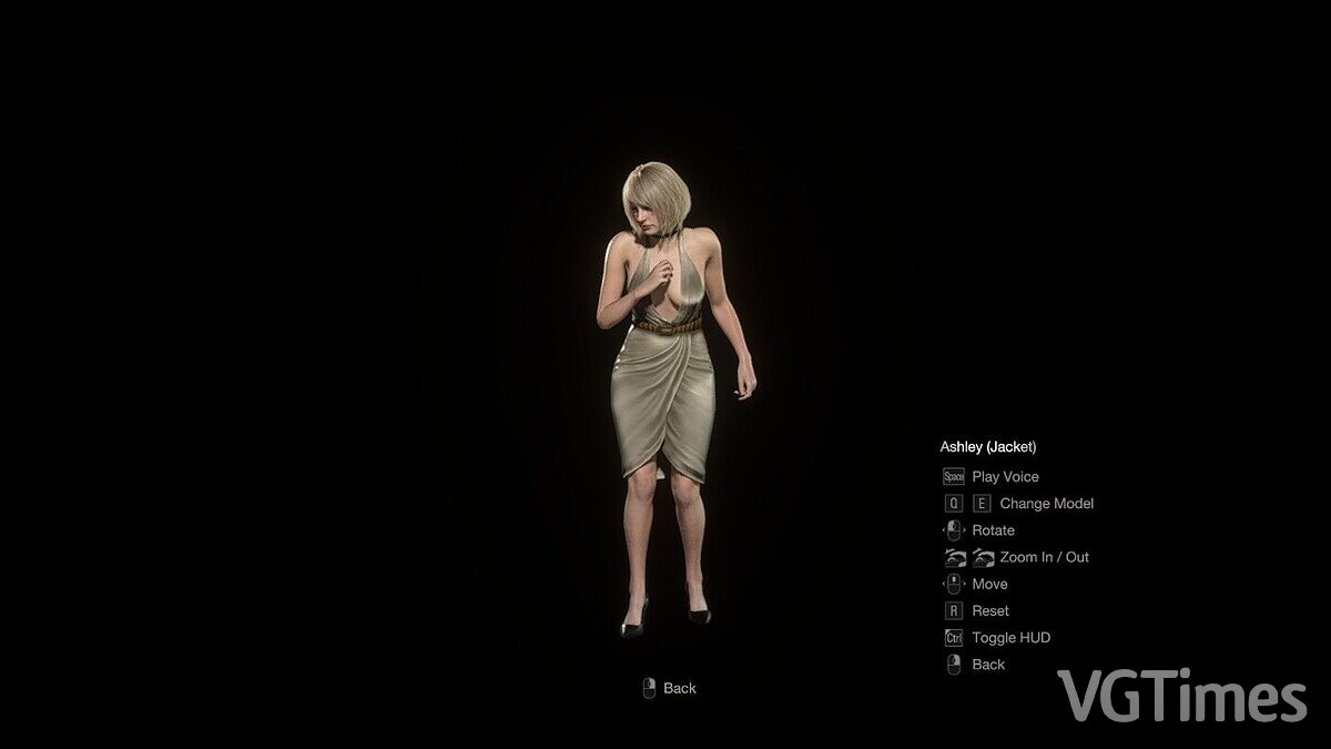 Resident Evil 4 Remake (2023) — Ashley in evening dress