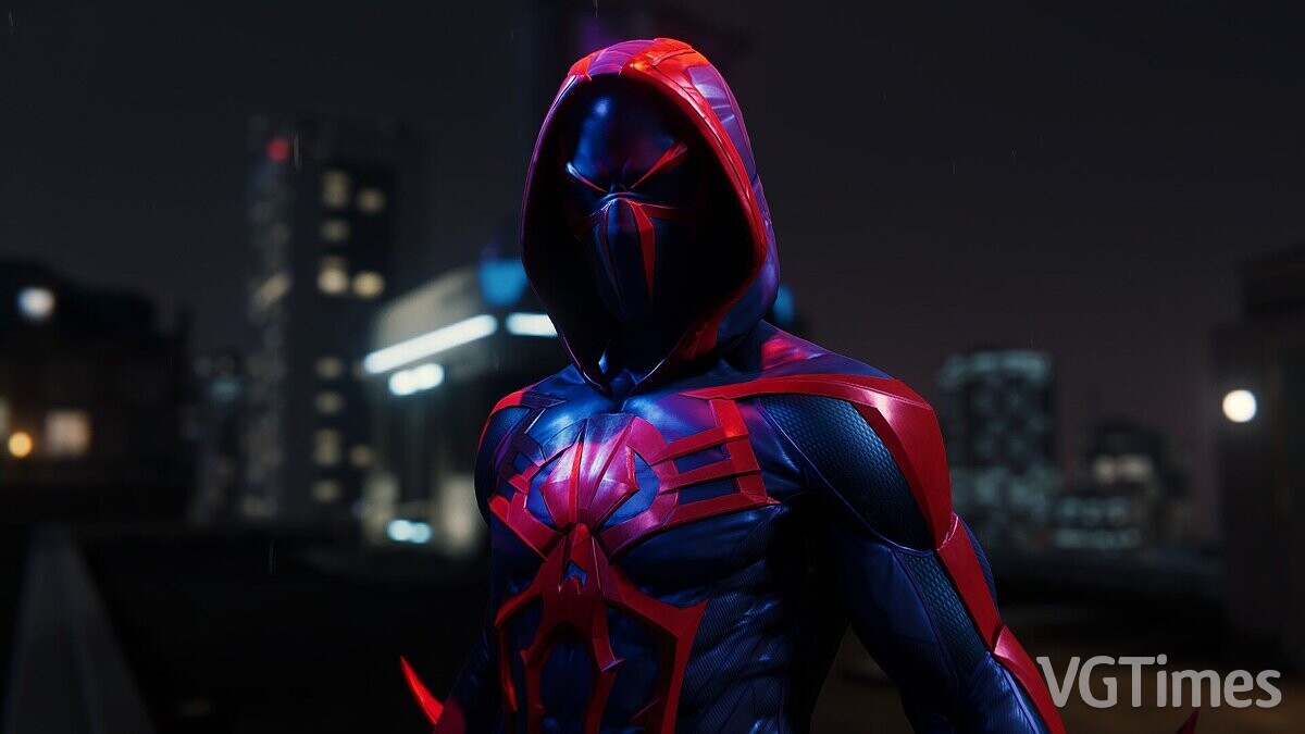 Marvel&#039;s Spider-Man Remastered — Hood for suit 2099