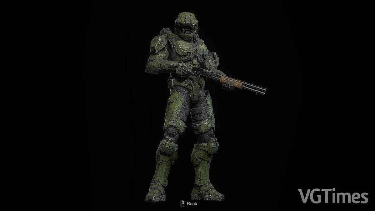 Resident Evil 4 Remake (2023) — Master Chief instead of Leon