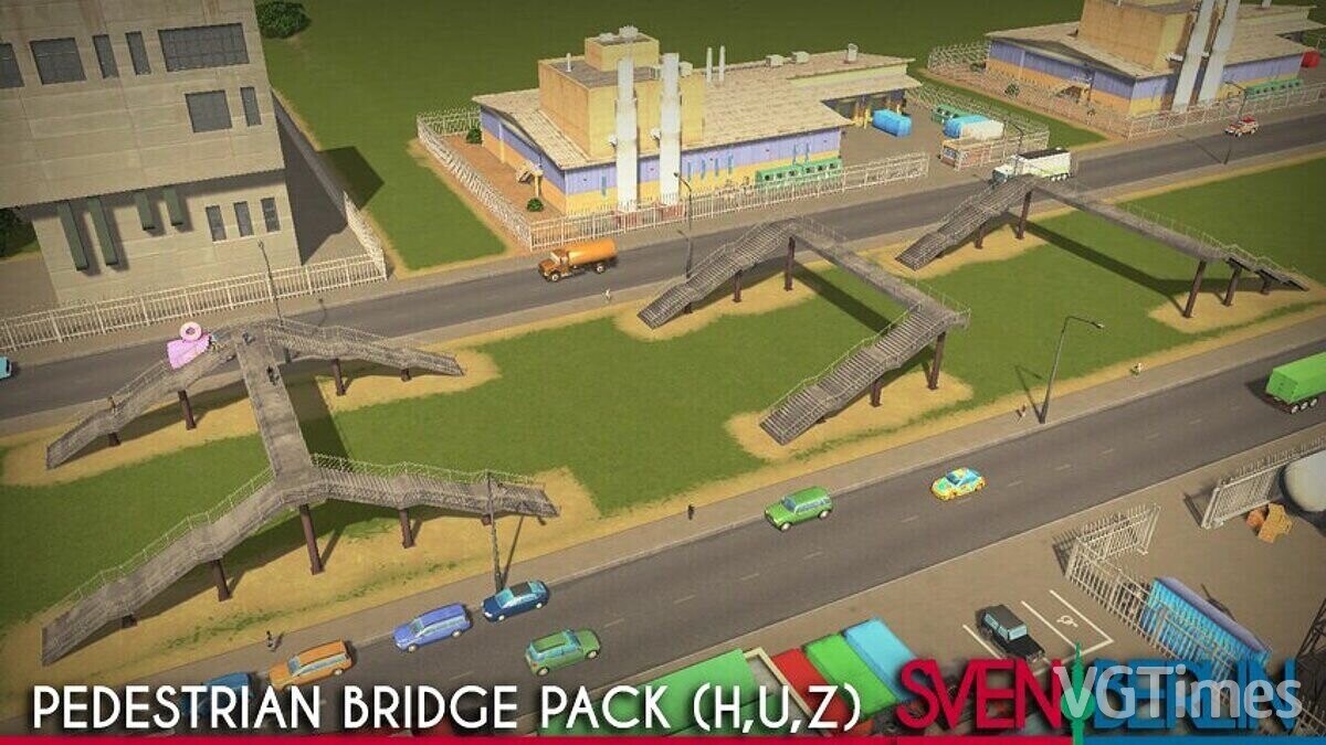 Cities: Skylines — Set of staircase transitions