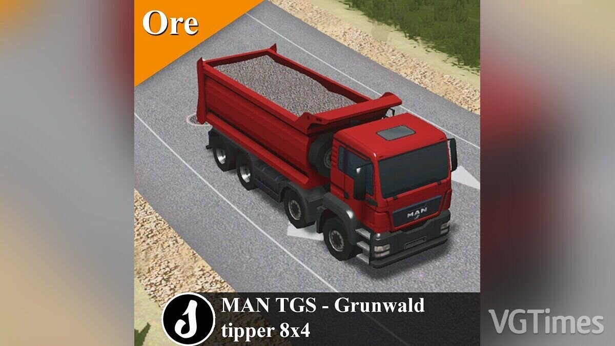 Cities: Skylines — Dump truck MAN TGS 8×4 (Ore)