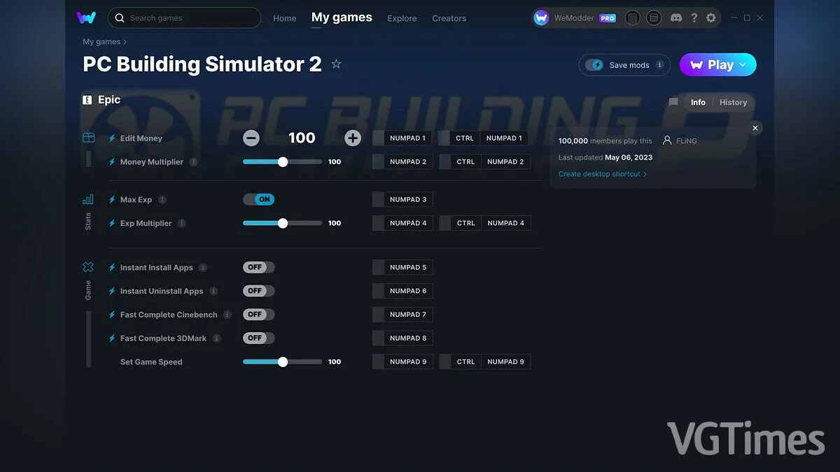 PC Building Simulator 2 — Trainer (+9) from 05/06/2023 [WeMod]