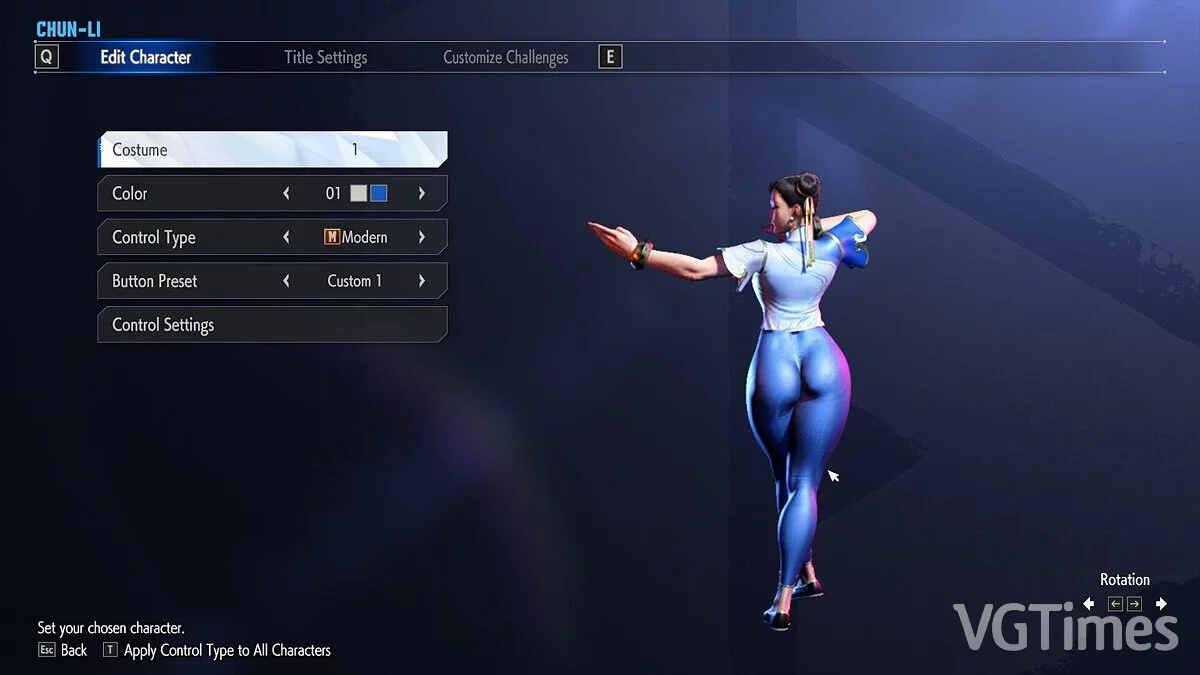 Street Fighter 6 — Chun-li without a skirt (including classic costume)