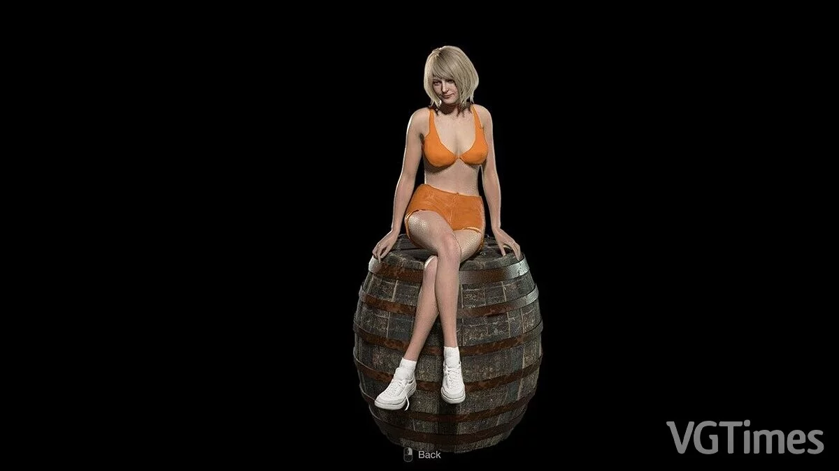 Resident Evil 4 Remake (2023) — Эшли в одежде Hooters