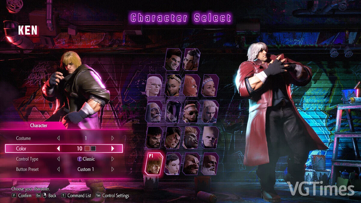 Street Fighter 6 — Dante outfit for Ken