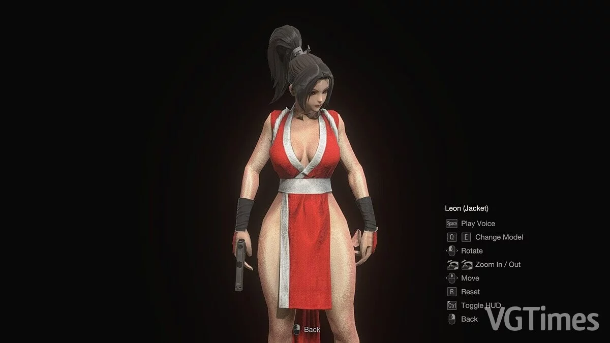 Resident Evil 4 Remake (2023) — Mai Shiranui instead of Leon