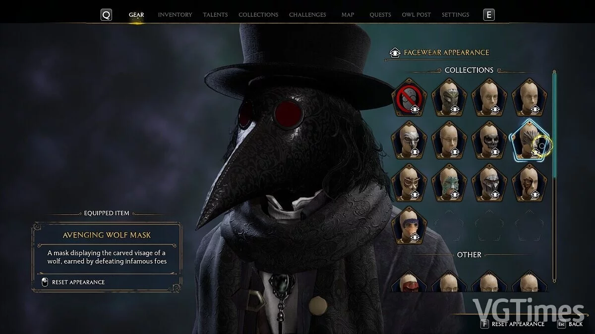 Hogwarts Legacy — Plague Doctor Mask