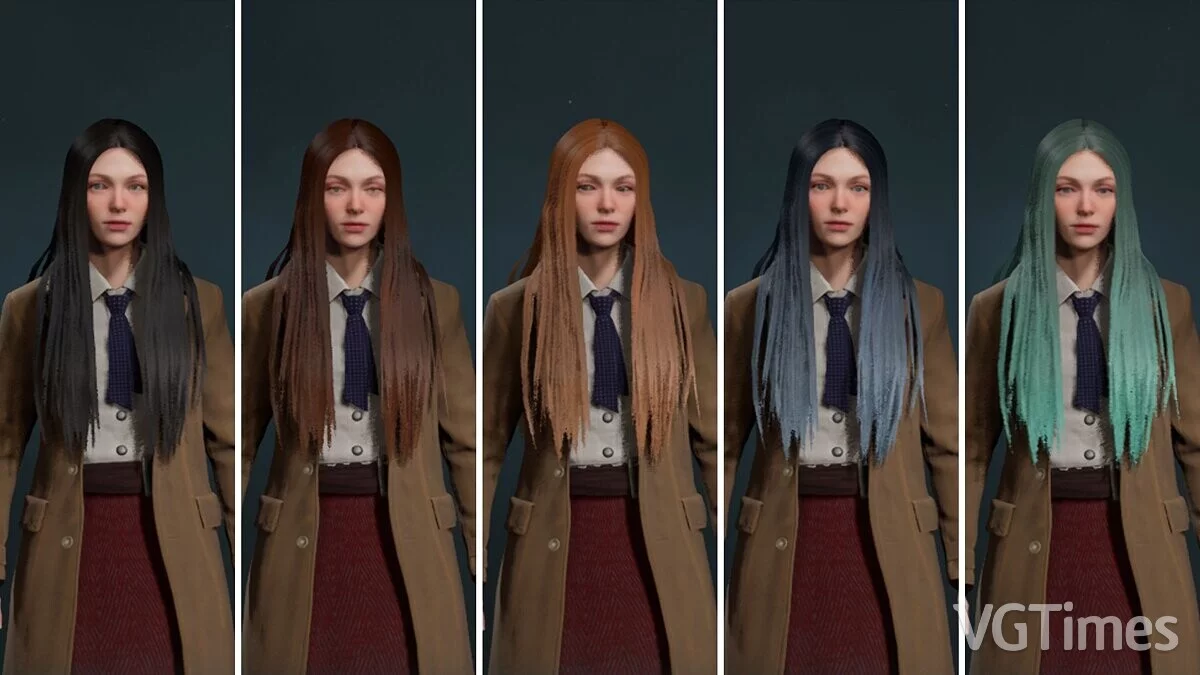 Hogwarts Legacy — Простые длинные волосы