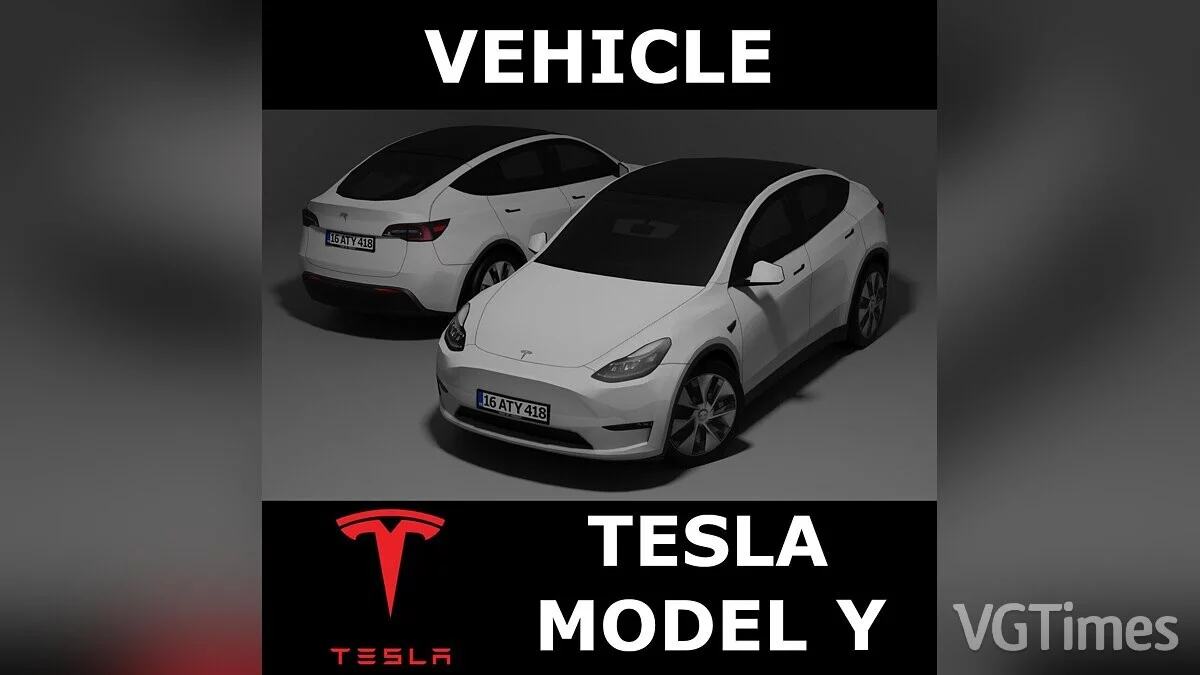 Cities: Skylines — Tesla Model Y (europäisch)