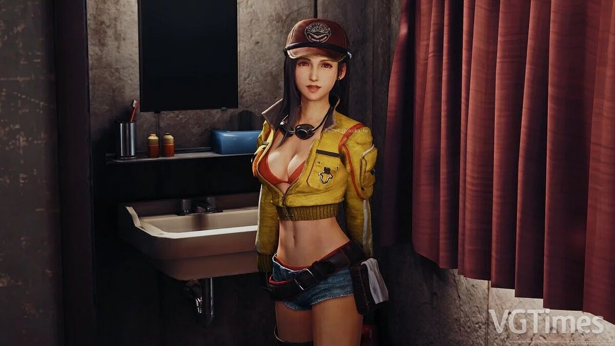 Final Fantasy VII Remake — Tifa in Cindy's clothes