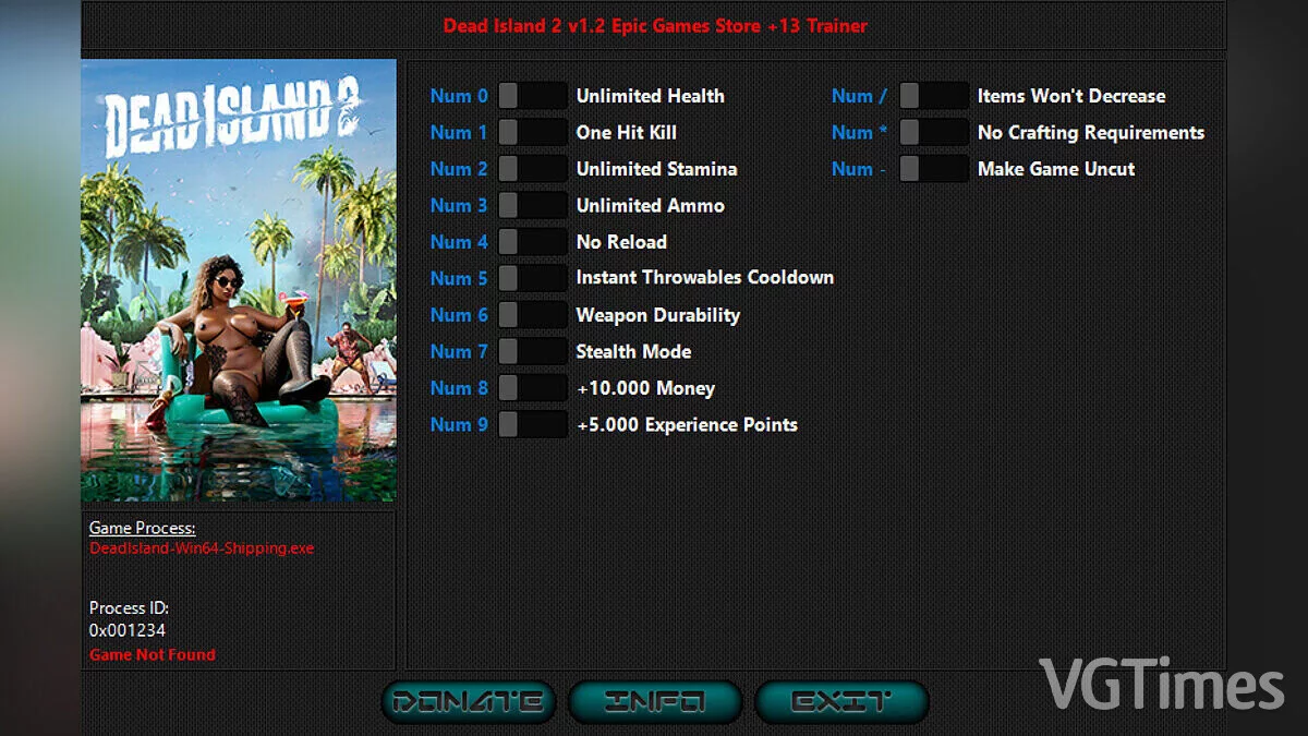 Dead Island 2 — Trener (+13) [1,2]